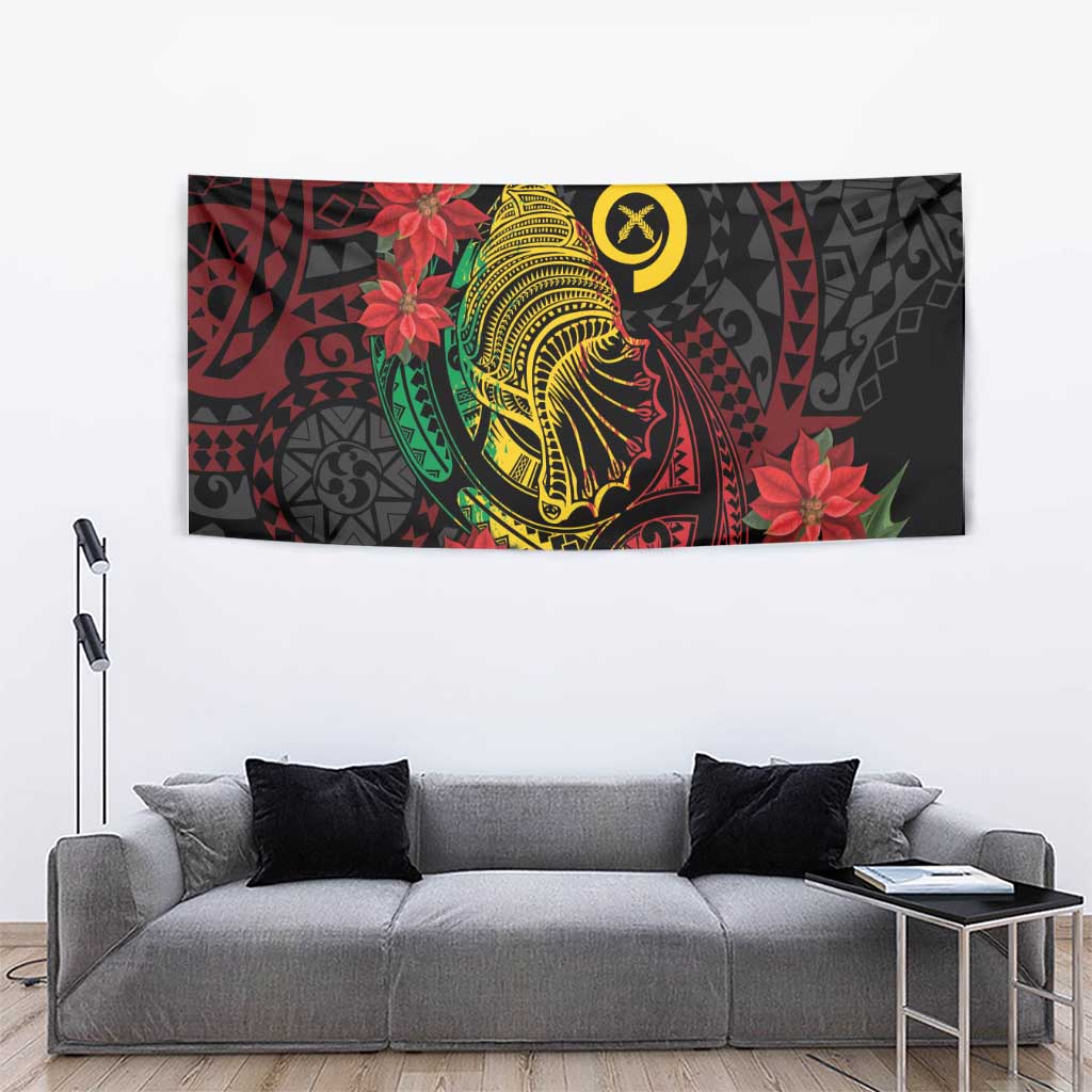 Vanuatu Meri Krismas Tapestry Conch Shell Tribal Art LT7 - Polynesian Pride