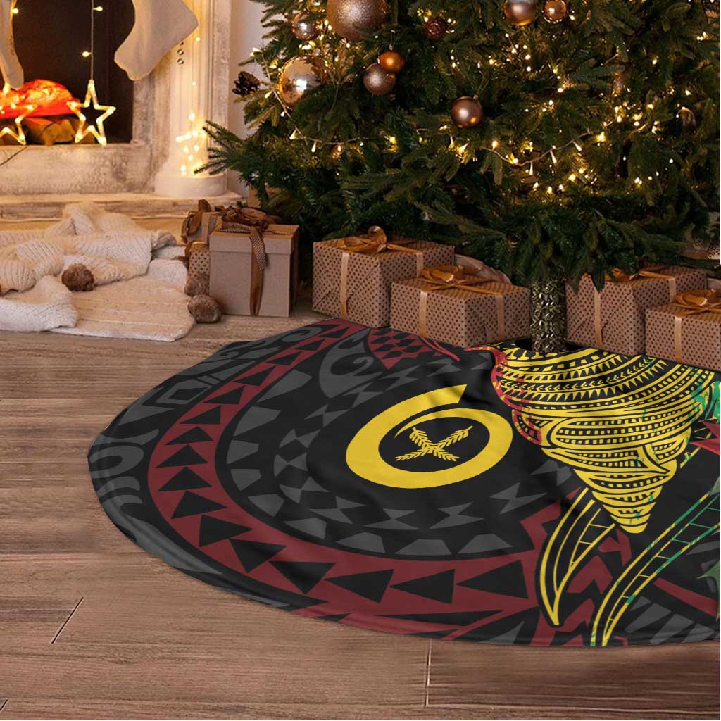 Vanuatu Meri Krismas Tree Skirt Conch Shell Tribal Art