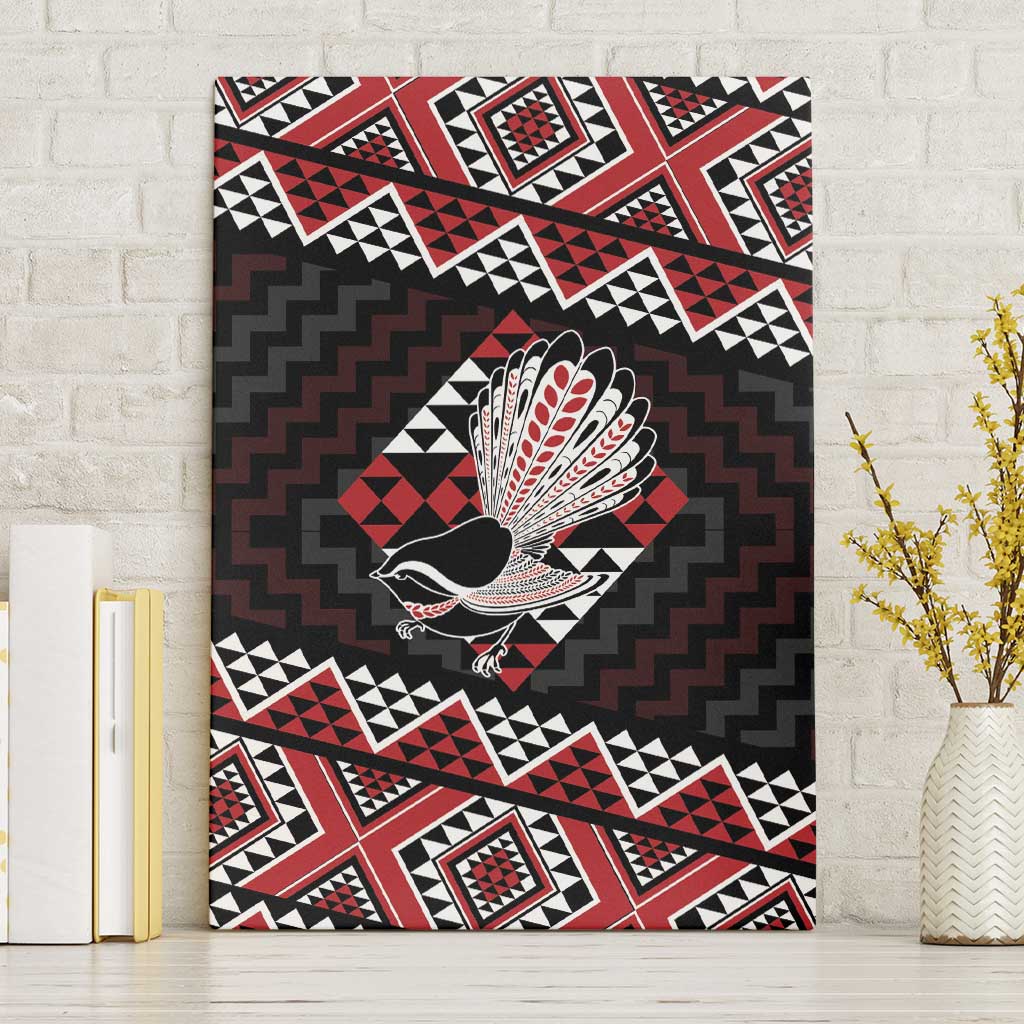 Taniko Aotearoa Canvas Wall Art Poutama Mix Piwakawaka
