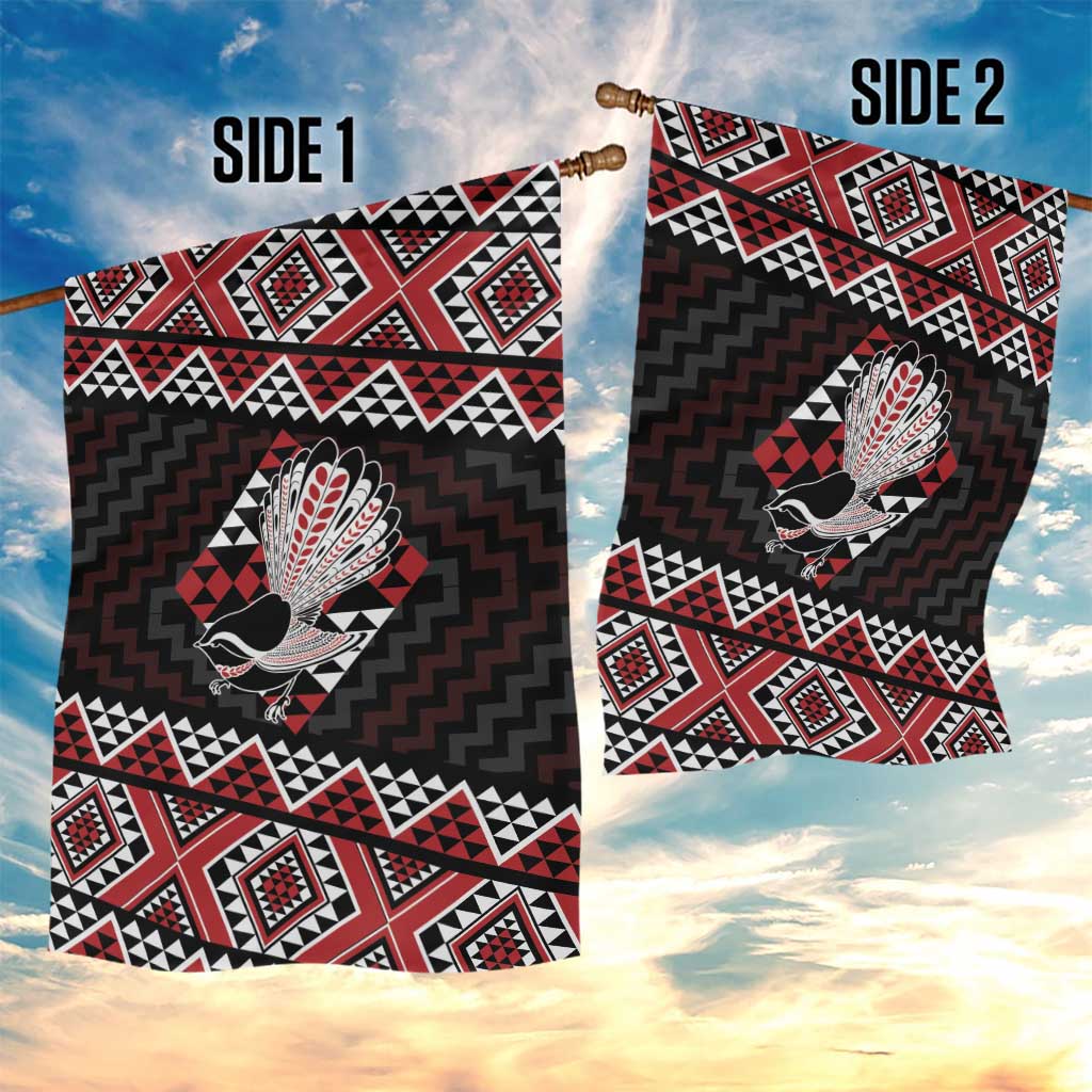 Taniko Aotearoa Garden Flag Poutama Mix Piwakawaka