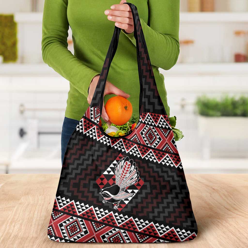 Taniko Aotearoa Grocery Bag Poutama Mix Piwakawaka