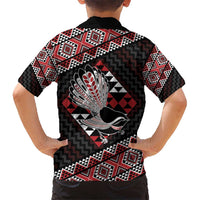 Taniko Aotearoa Kid Hawaiian Shirt Poutama Mix Piwakawaka LT7 - Polynesian Pride