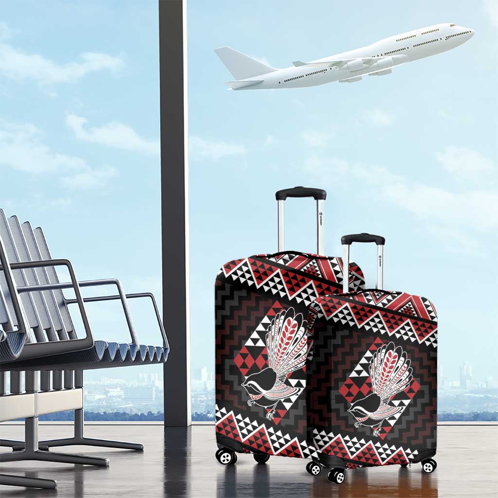 Taniko Aotearoa Luggage Cover Poutama Mix Piwakawaka
