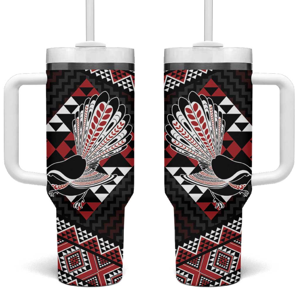 Taniko Aotearoa Tumbler With Handle Poutama Mix Piwakawaka
