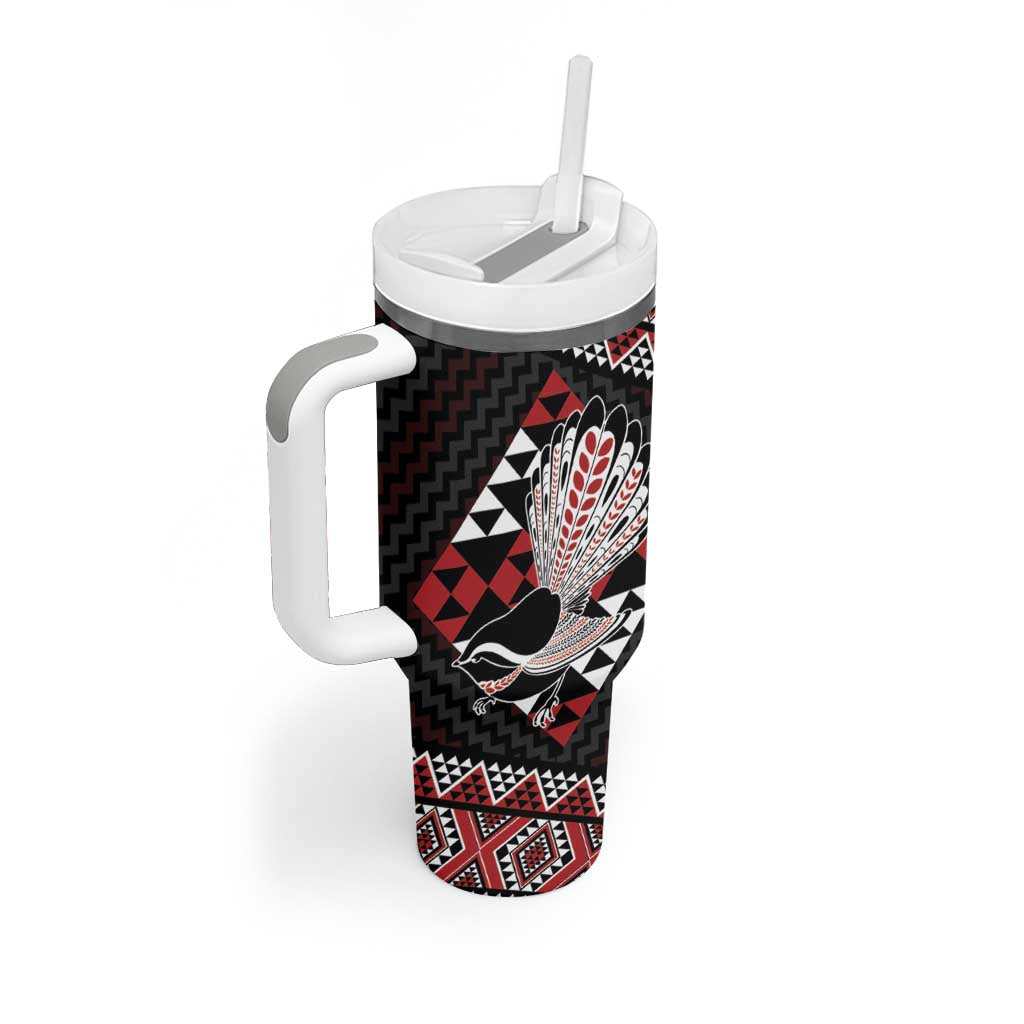 Taniko Aotearoa Tumbler With Handle Poutama Mix Piwakawaka