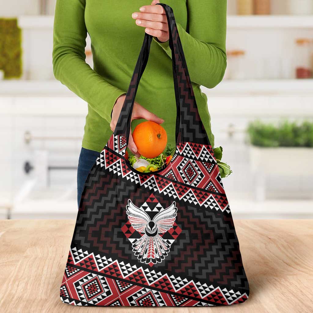 Taniko Aotearoa Grocery Bag Poutama Mix Piwakawaka - Ver02