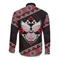 Taniko Aotearoa Long Sleeve Button Shirt Poutama Mix Piwakawaka - Ver02