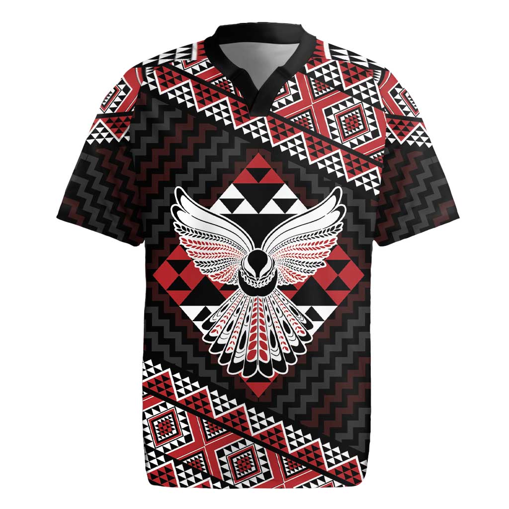 Taniko Aotearoa Rugby Jersey Poutama Mix Piwakawaka - Ver02
