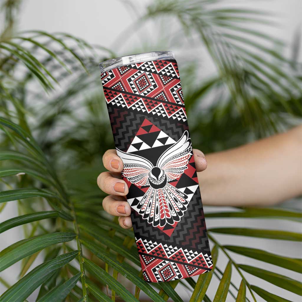 Taniko Aotearoa Skinny Tumbler Poutama Mix Piwakawaka - Ver02