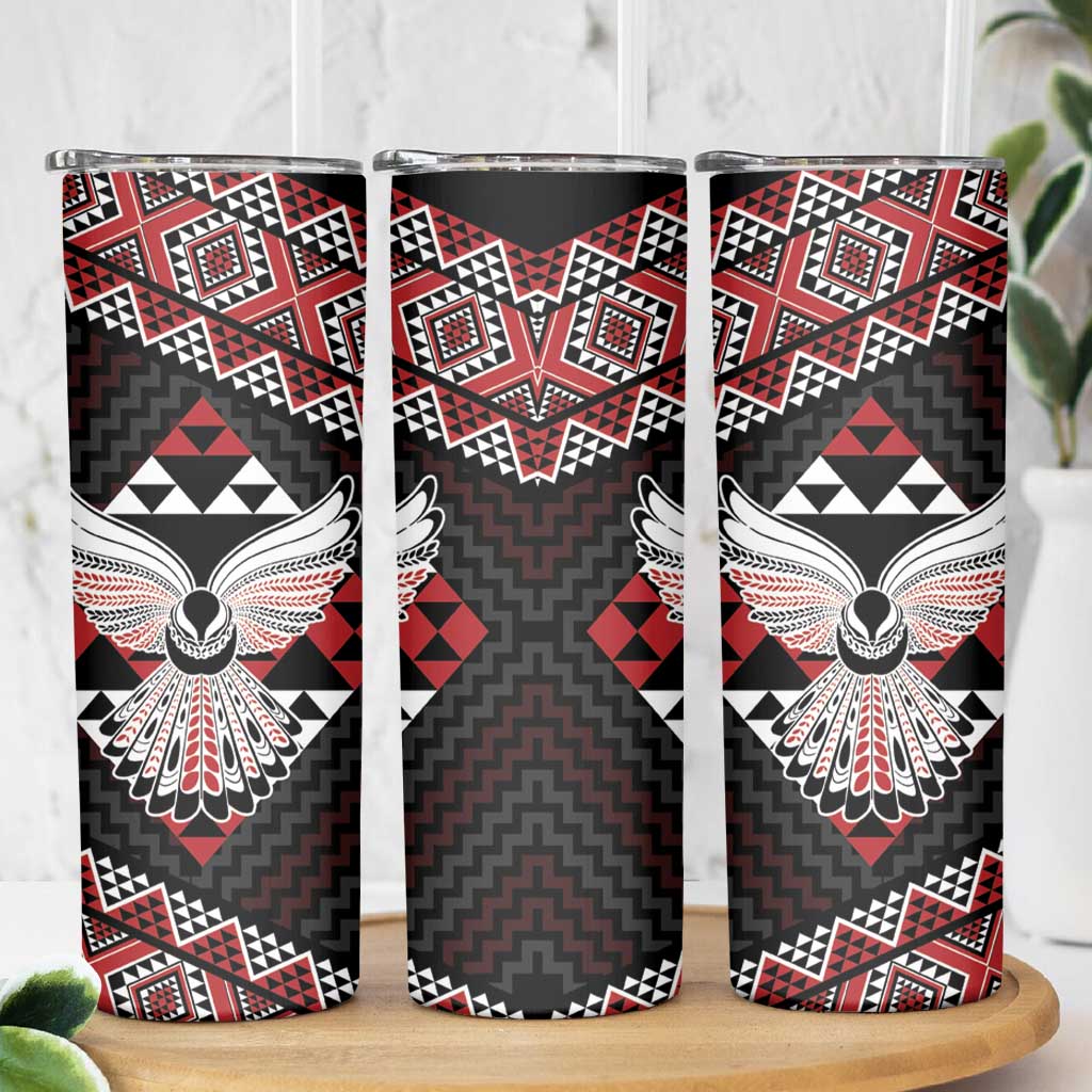 Taniko Aotearoa Skinny Tumbler Poutama Mix Piwakawaka - Ver02