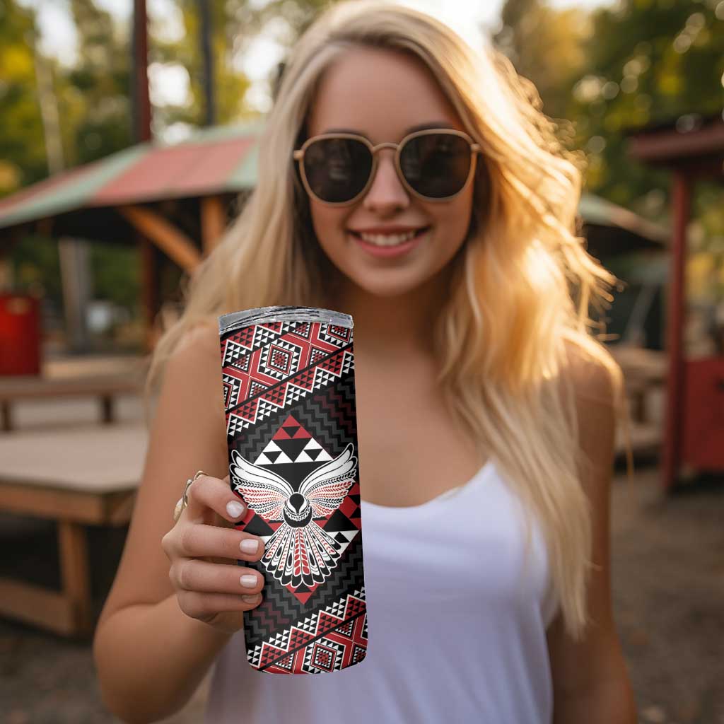 Taniko Aotearoa Skinny Tumbler Poutama Mix Piwakawaka - Ver02