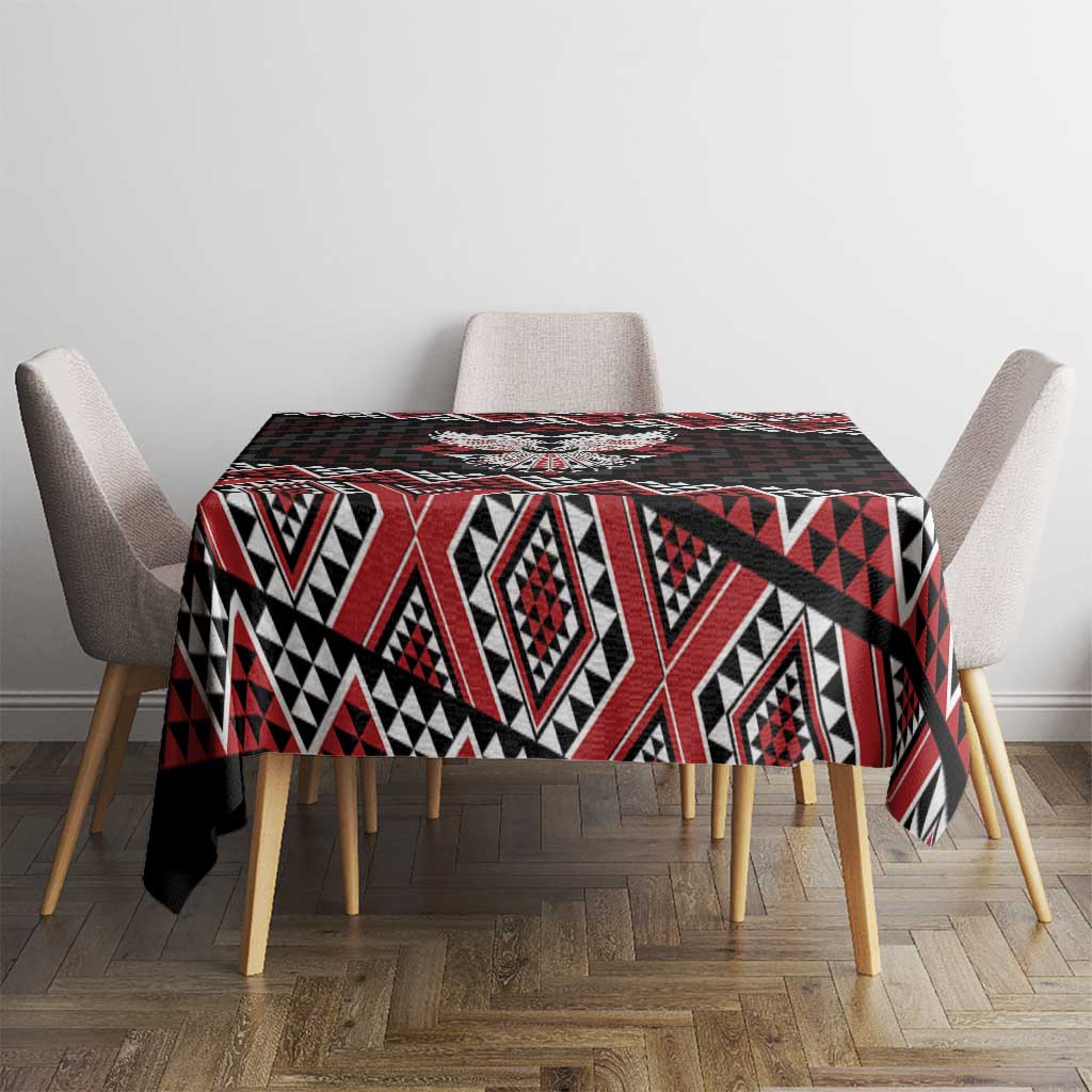Taniko Aotearoa Tablecloth Poutama Mix Piwakawaka - Ver02