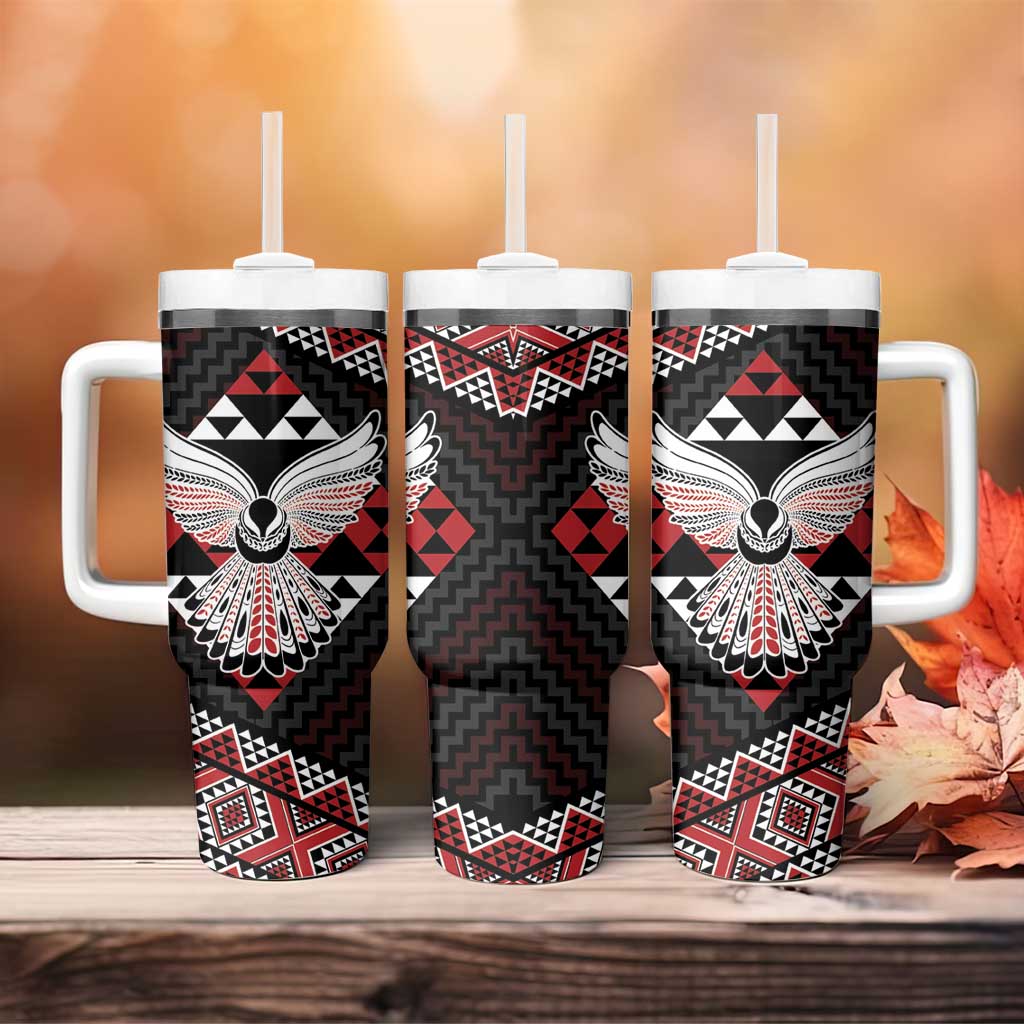 Taniko Aotearoa Tumbler With Handle Poutama Mix Piwakawaka - Ver02
