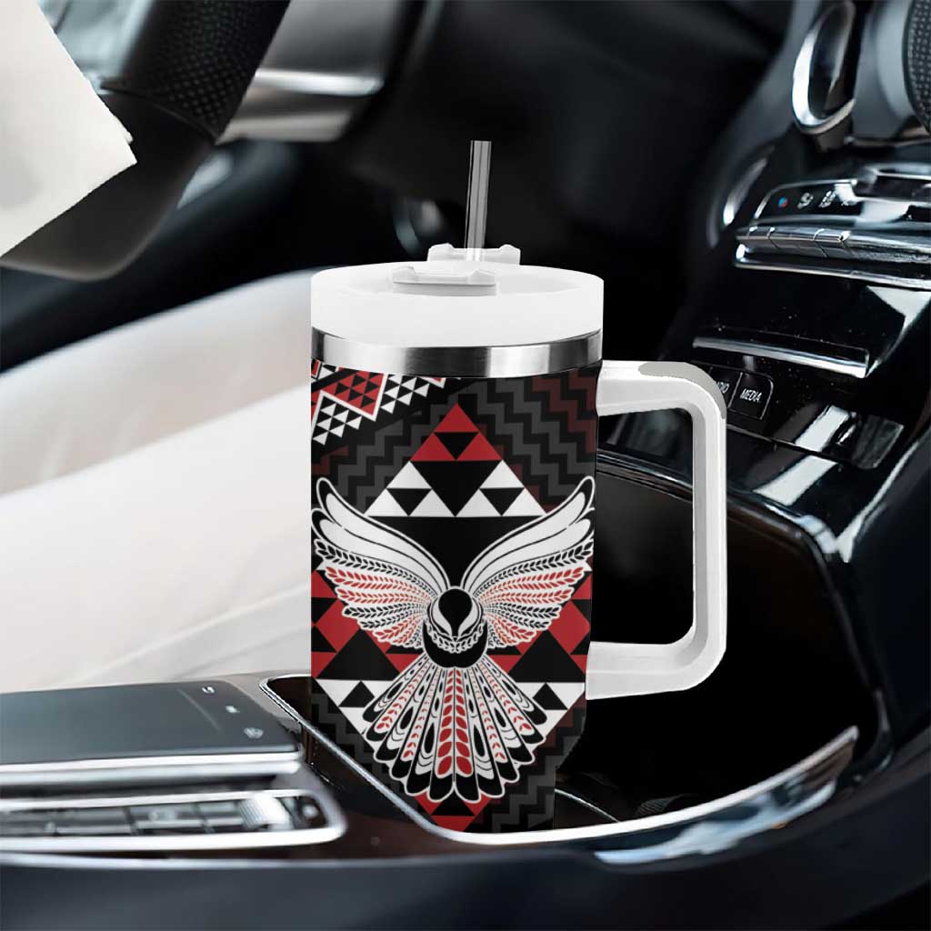 Taniko Aotearoa Tumbler With Handle Poutama Mix Piwakawaka - Ver02