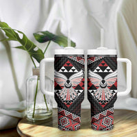 Taniko Aotearoa Tumbler With Handle Poutama Mix Piwakawaka - Ver02