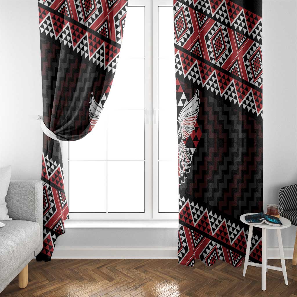 Taniko Aotearoa Window Curtain Poutama Mix Piwakawaka - Ver02