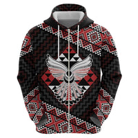 Taniko Aotearoa Zip Hoodie Poutama Mix Piwakawaka - Ver02
