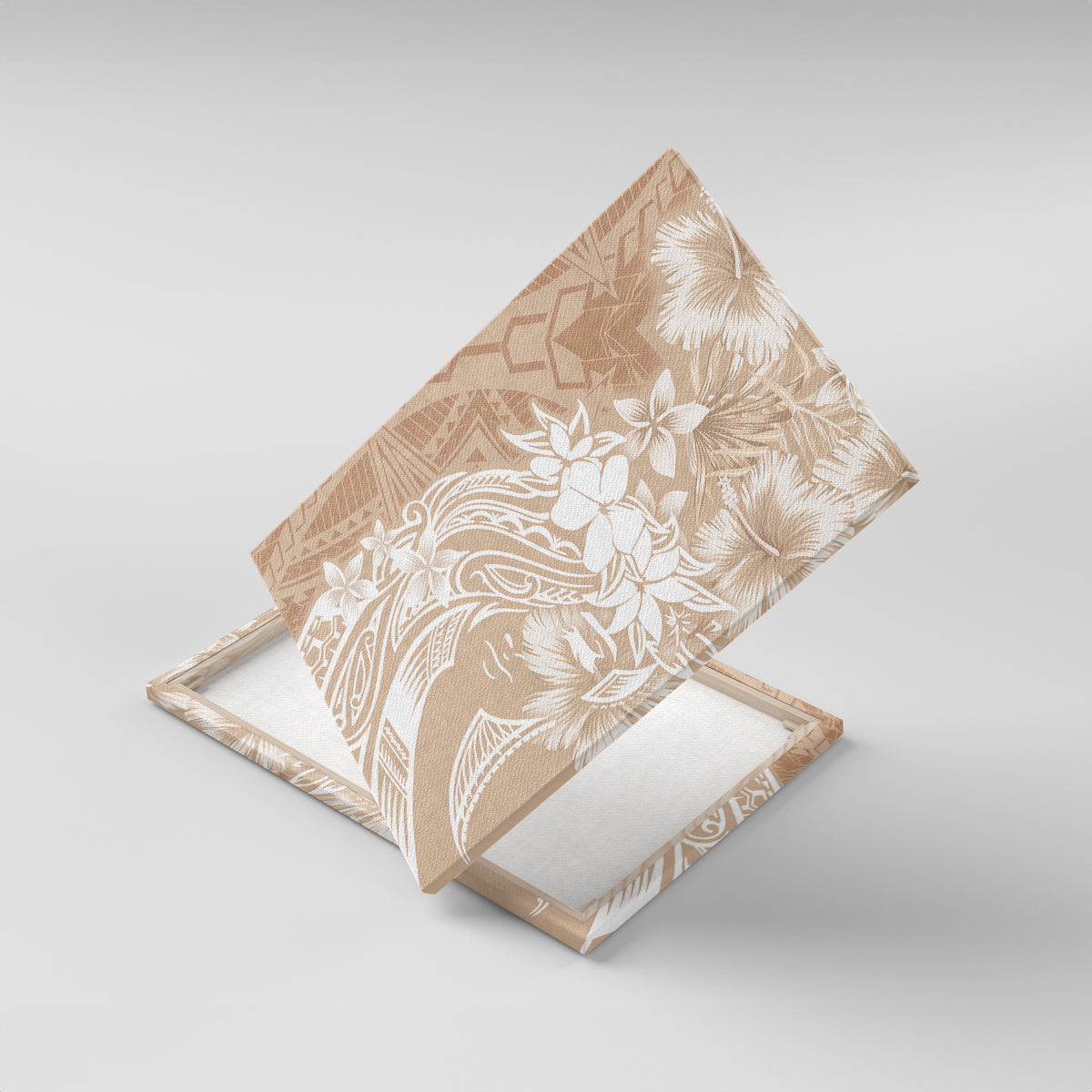 Polynesian Women's Day Canvas Wall Art Plumeria Passion - Beige LT7 - Polynesian Pride