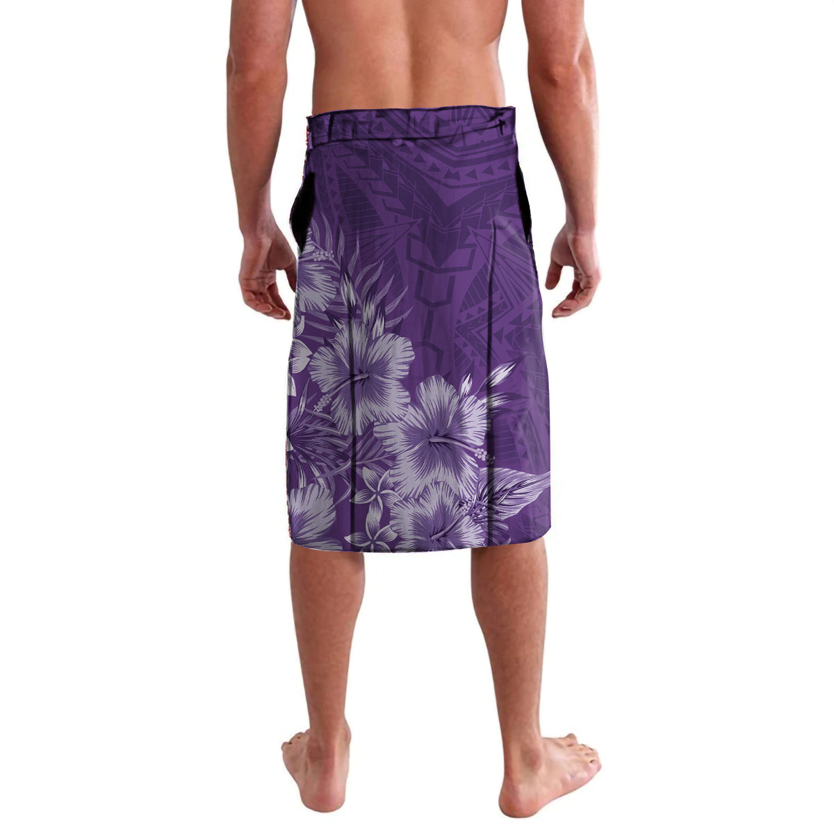 Polynesian Women's Day Lavalava Plumeria Passion - Purple LT7 - Polynesian Pride