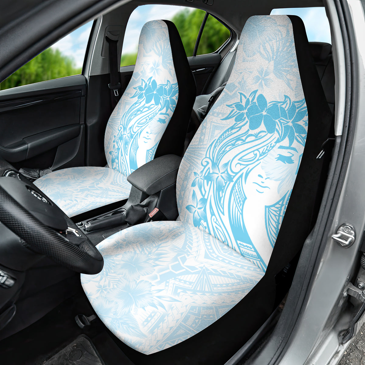 Polynesian Women's Day Car Seat Cover Plumeria Passion - Turquoise LT7 - Polynesian Pride