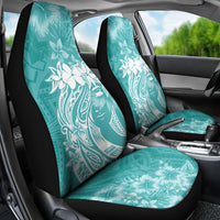 Polynesian Women's Day Car Seat Cover Plumeria Passion - Teal LT7 - Polynesian Pride