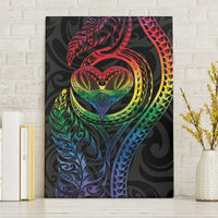 New Zealand Pride Canvas Wall Art Takatapui Rainbow Fern
