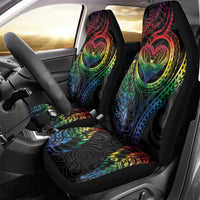New Zealand Pride Car Seat Cover Takatapui Rainbow Fern