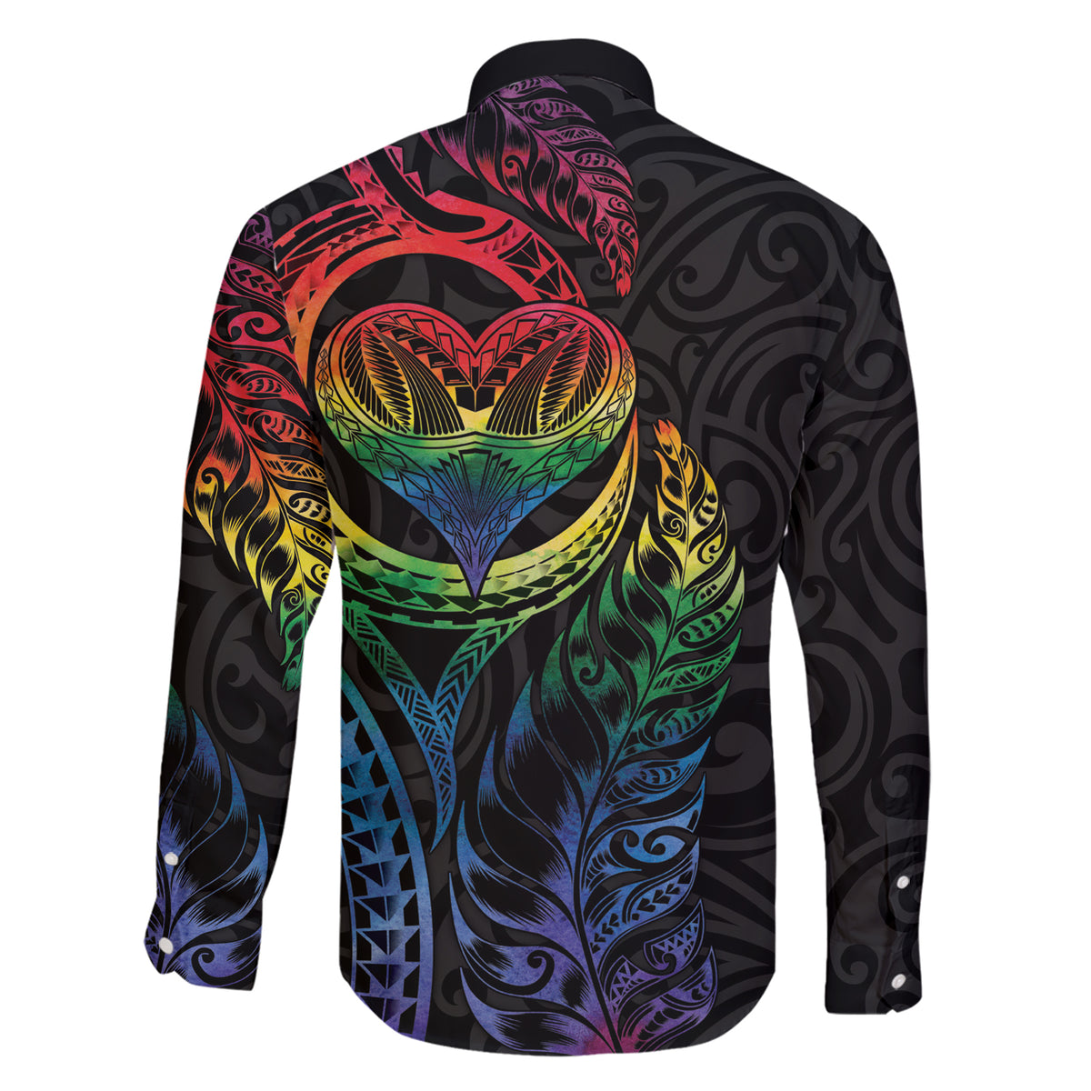 New Zealand Pride Family Matching Short Sleeve Bodycon Dress and Hawaiian Shirt Takatapui Rainbow Fern