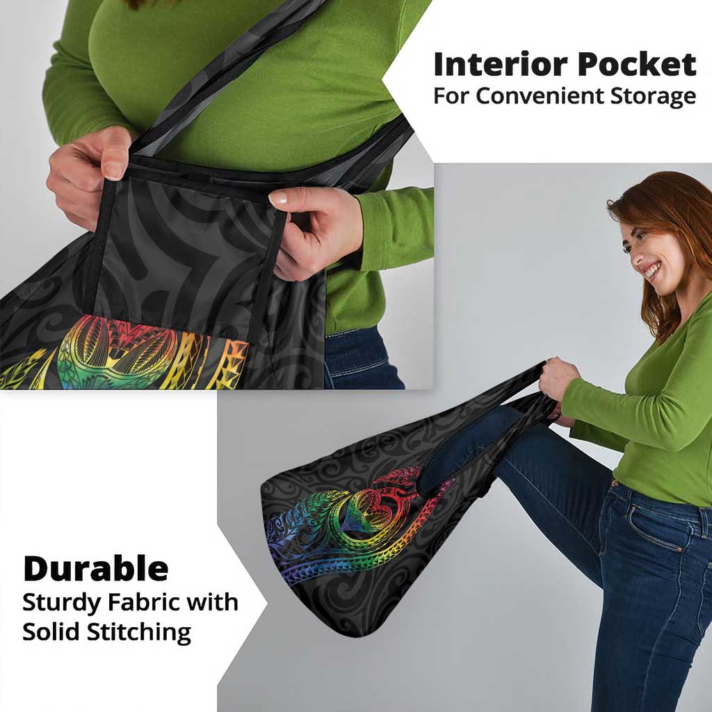 New Zealand Pride Grocery Bag Takatapui Rainbow Fern