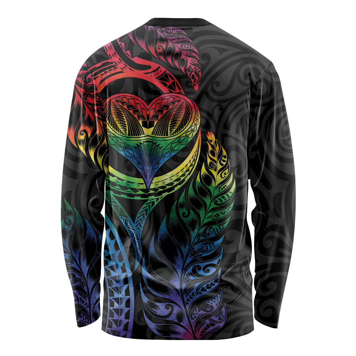 New Zealand Pride Long Sleeve Shirt Takatapui Rainbow Fern