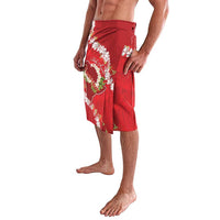 Hawaii Island Flowers Lei Lavalava Ohia Lehua Scarlet Red LT7 - Polynesian Pride