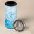 Guam Chamorro Guasali Flowers 4 in 1 Can Cooler Tumbler Aqua Gradient