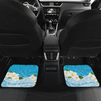Guam Chamorro Guasali Flowers Car Mats Aqua Gradient LT7