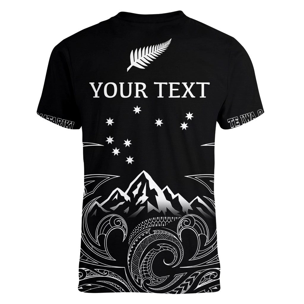 Personalised New Zealand Women V Neck T Shirt Maori Te Iwa o Matariki LT7 - Polynesian Pride