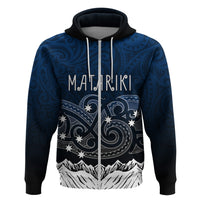 Personalised New Zealand Hoodie Matariki Maori Patterns Gradient LT7 - Polynesian Pride