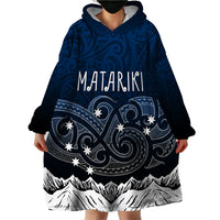 Personalised New Zealand Wearable Blanket Hoodie Matariki Maori Patterns - Gradient LT7 - Polynesian Pride