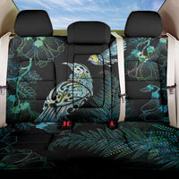Aotearoa Maori Mahuru Back Car Seat Cover Spring Time - Paua Shell Green LT7 One Size Black - Polynesian Pride