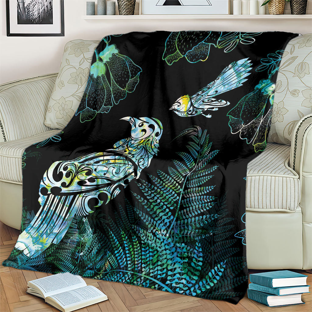 Aotearoa Maori Mahuru Blanket Spring Time - Paua Shell Green LT7 - Polynesian Pride
