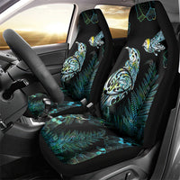 Aotearoa Maori Mahuru Car Seat Cover Spring Time - Paua Shell Green LT7 - Polynesian Pride