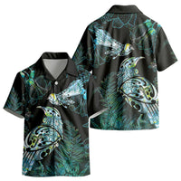 Aotearoa Maori Mahuru Kid Hawaiian Shirt Spring Time - Paua Shell Green LT7 - Polynesian Pride