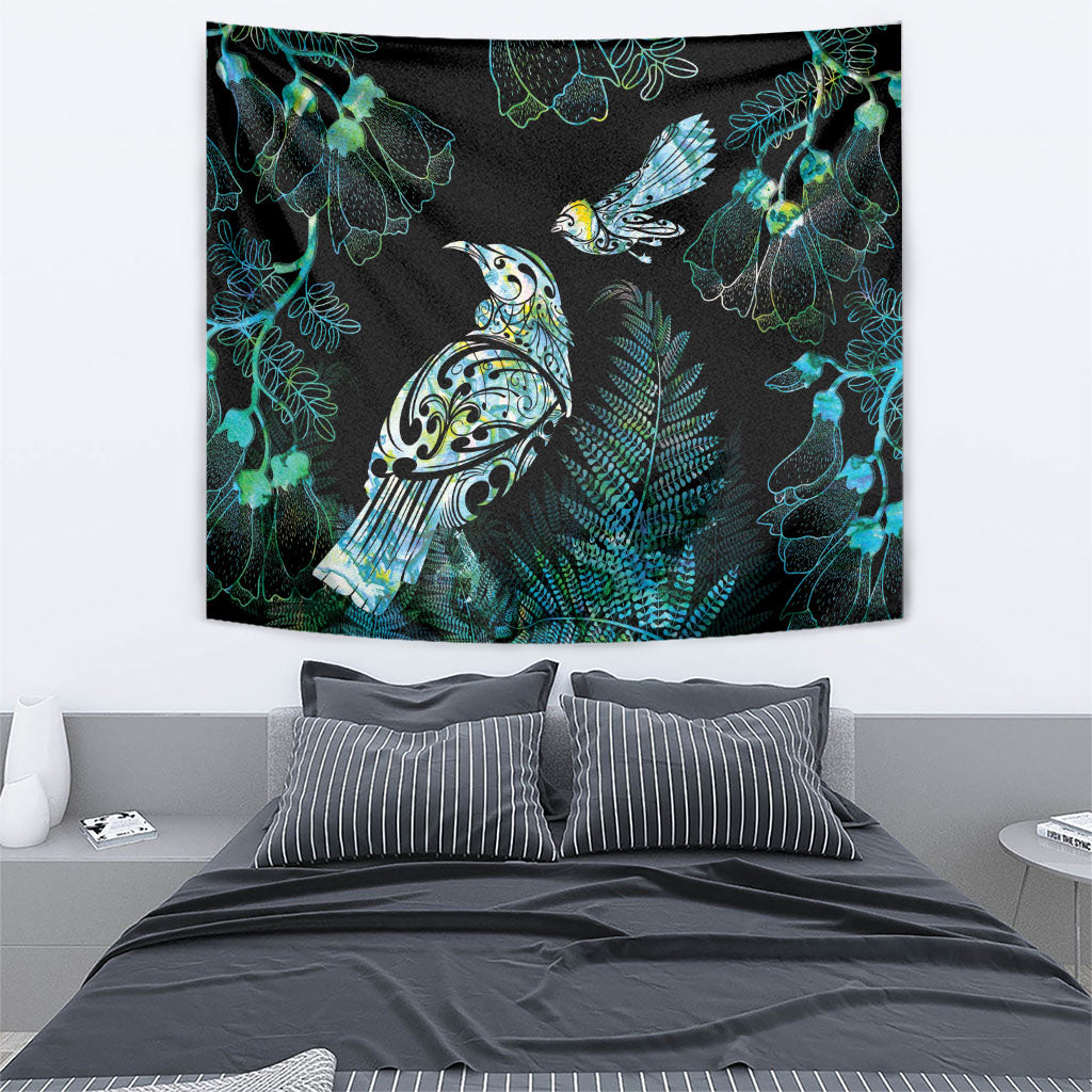 Aotearoa Maori Mahuru Tapestry Spring Time - Paua Shell Green LT7 - Polynesian Pride