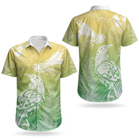 Aotearoa Maori Mahuru Tui With Pikawakawa Couples Matching Off Shoulder Maxi Dress and Hawaiian Shirt Spring Time LT7 - Polynesian Pride