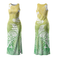 Aotearoa Maori Mahuru Tui With Pikawakawa Couples Matching Tank Maxi Dress and Hawaiian Shirt Spring Time LT7 - Polynesian Pride