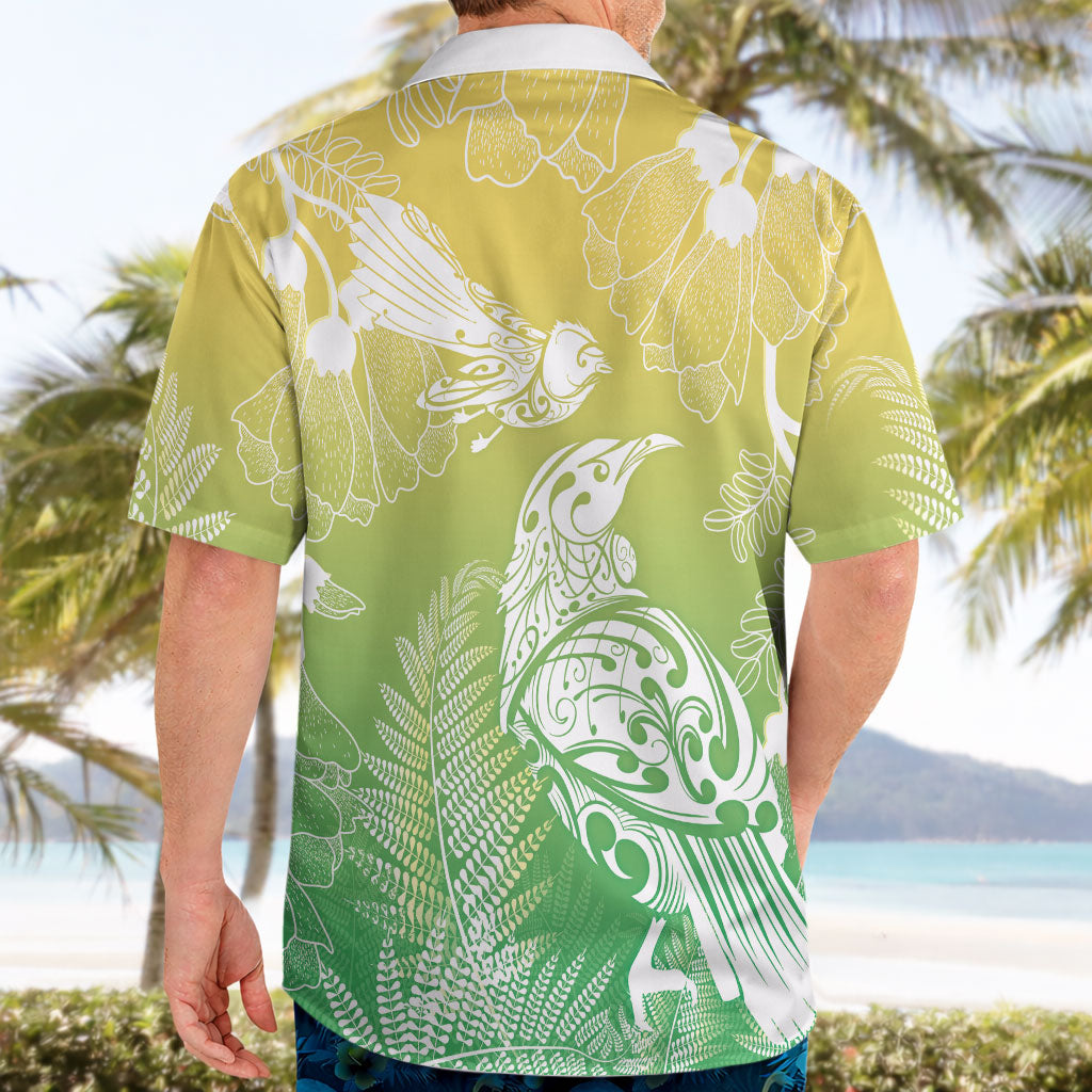 Aotearoa Maori Mahuru Tui With Pikawakawa Hawaiian Shirt Spring Time LT7 - Polynesian Pride