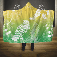 Aotearoa Maori Mahuru Tui With Pikawakawa Hooded Blanket Spring Time LT7 - Polynesian Pride