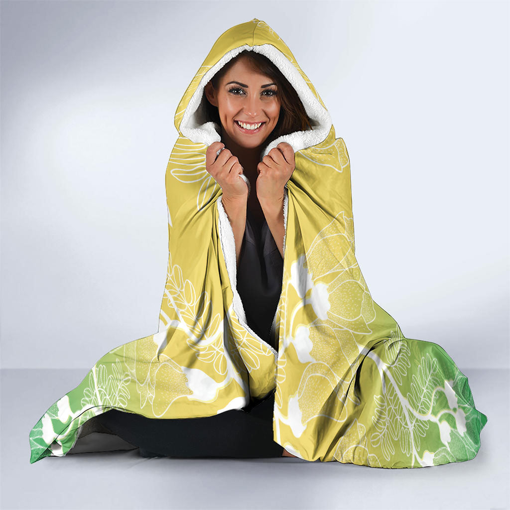 Aotearoa Maori Mahuru Tui With Pikawakawa Hooded Blanket Spring Time LT7 - Polynesian Pride