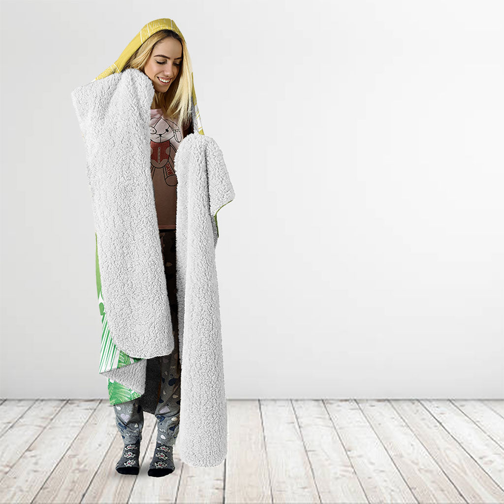 Aotearoa Maori Mahuru Tui With Pikawakawa Hooded Blanket Spring Time LT7 - Polynesian Pride