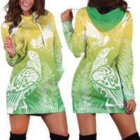 Aotearoa Maori Mahuru Tui With Pikawakawa Hoodie Dress Spring Time LT7 - Polynesian Pride