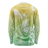 Aotearoa Maori Mahuru Tui With Pikawakawa Long Sleeve Shirt Spring Time LT7 - Polynesian Pride