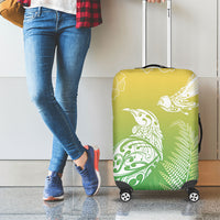Aotearoa Maori Mahuru Tui With Pikawakawa Luggage Cover Spring Time LT7 - Polynesian Pride